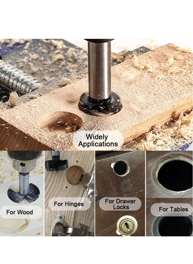 Generic - Carbide Forstner Drill Bit, 3Inch Carbide Tipped Forstner Drill Bit, Wood Drilling bit Set Woodworking Hinge Cutter Tool Kits for Wood Plastic Plywood - Image 1