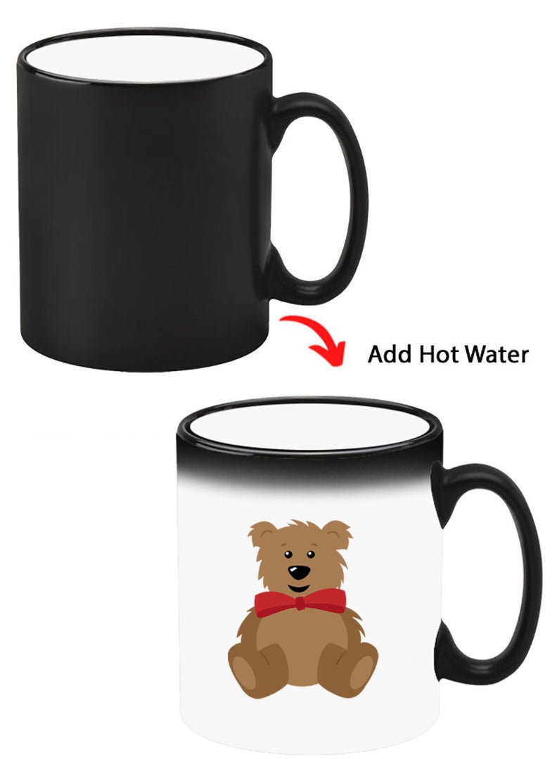 Theodor Color Changing Heat Sensitive Ceramic Mug, Image Revealed When HOT Liquid is Added! teddy bear - Image 1