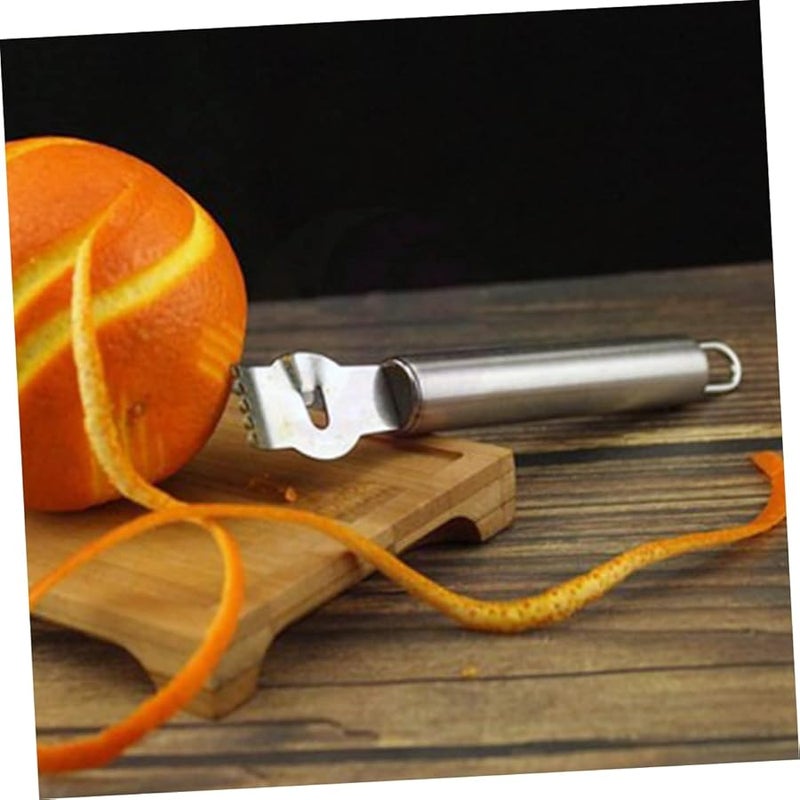 2Pcs Stainless Steel Lemon Zester Grater With Non Slip Handle For Fruit Vegetable - Image 3
