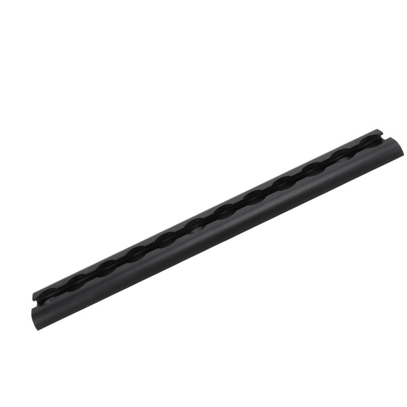 L Track Rail with Drilled Hole Securing Loads Robust Tie Down Aluminium Airline Rail for Truck Beds Trailers Black 30cm - Image 1