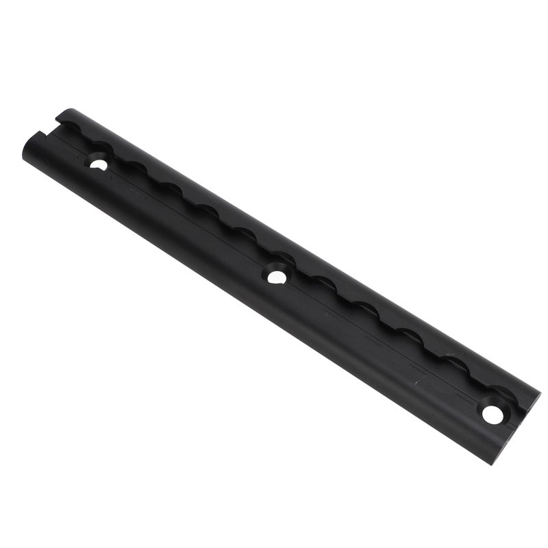 L Track Rail with Drilled Hole Securing Loads Robust Tie Down Aluminium Airline Rail for Truck Beds Trailers Black 30cm - Image 3