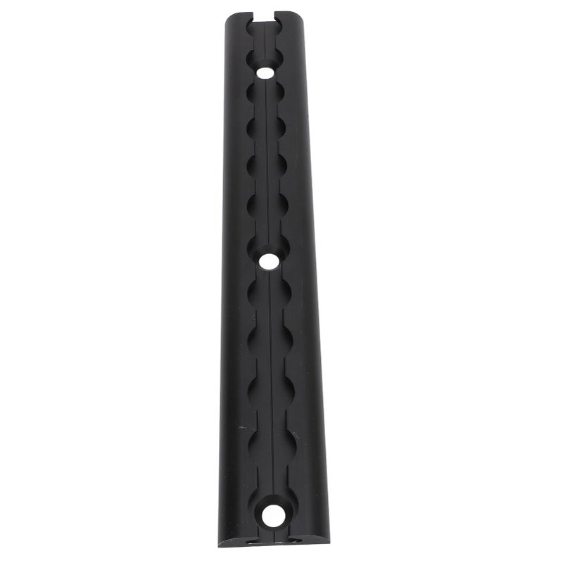 L Track Rail with Drilled Hole Securing Loads Robust Tie Down Aluminium Airline Rail for Truck Beds Trailers Black 30cm - Image 5