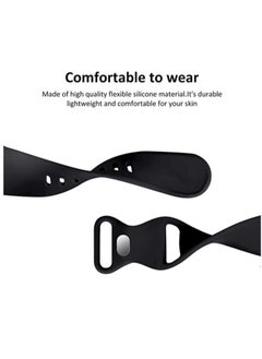 ELTRAZONE Classic silicone replacement band strap for Apple Watch band series 7/6/5/4/3/2/1 for watch strap 41mm watch band  - Image 3
