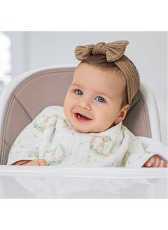 aden + anais Pack Of 1 Essentials Muslin Baby Burpy Bib - Blushing Bunnies  - Image 4