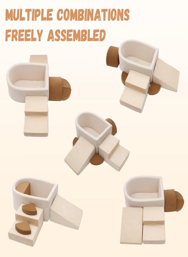 Asweets Foam Climbing Blocks with Ball Pit for Toddlers, 6-Piece Soft Play Set Toddler Climbing Toys Indoor, Climb Crawl Activity Playset (Balls not Included) - Image 3