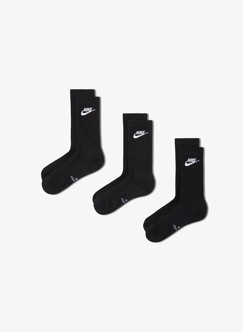 Nike 3-Pack Everyday Elevated Futura Crew Socks - Image 1