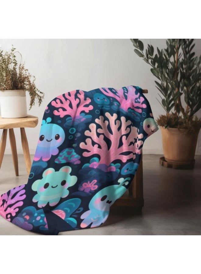 general Baby and children's cartoon flannel thin blanket (warm and comfortable, suitable for sleep, game use) 70cm*100cm - Image 4