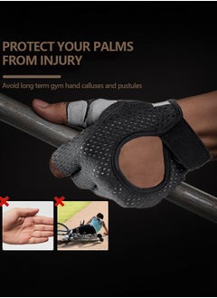 Generic Fitness Gloves Half Finger Men And Women Breathable Mesh Gym Sports Yoga Anti-slip Riding Sports Gloves  - Image 4