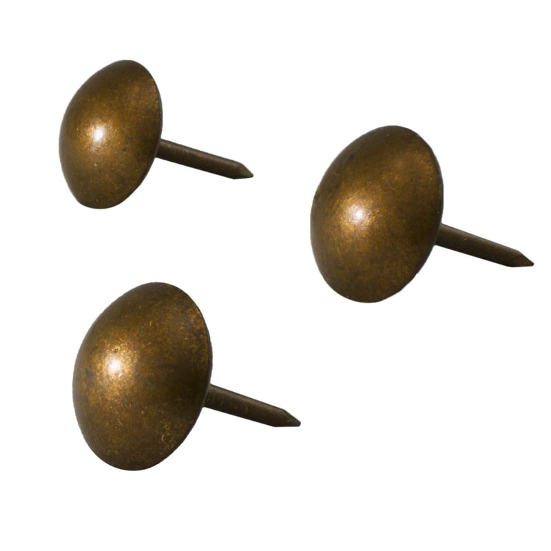 decotacksÂ® 500 PCS Antique Copper Finish,Upholstery Nails, Furniture Tacks, French Natural, Thumb Tack Push Pin, 7/16" Head Dia [Antique Copper, French Natural] DX0511AC500 - Image 3