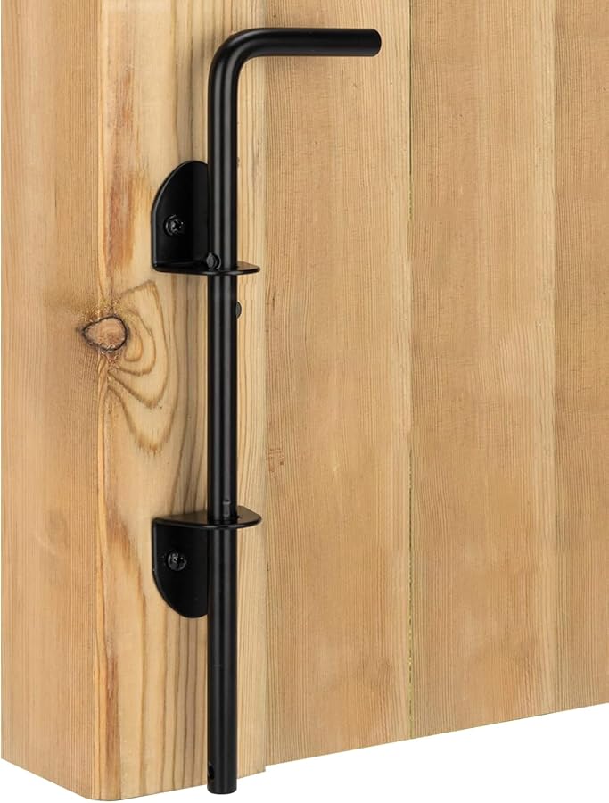 12 Inch Heavy Duty Gate Latch Hinges Bar for Farm Pool Trailer Boat Garden Gate - Image 2