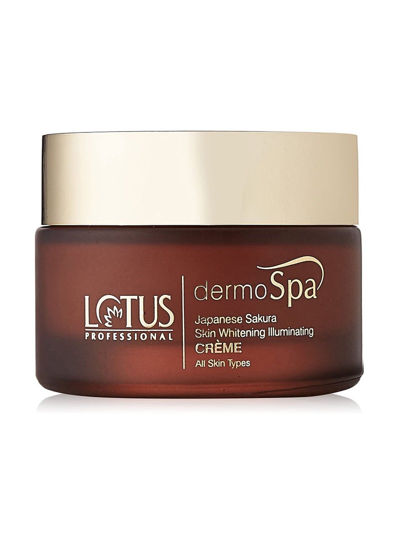 Lotus Professional Dermo Spa Japanese Sakura Skin Whitening Day Creme 50g And Dermo Spa Skin Whitening Face wash 80g  - Image 2