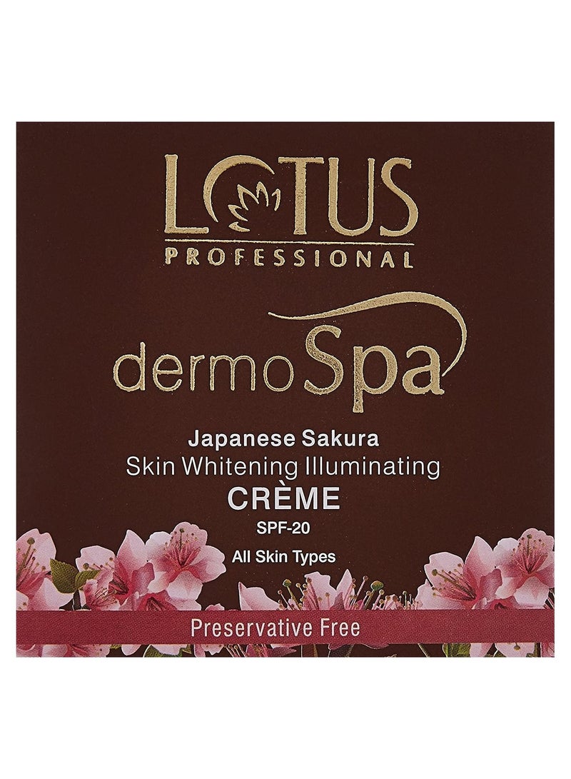 Lotus Professional Dermo Spa Japanese Sakura Skin Whitening Day Creme 50g And Dermo Spa Skin Whitening Face wash 80g  - Image 3