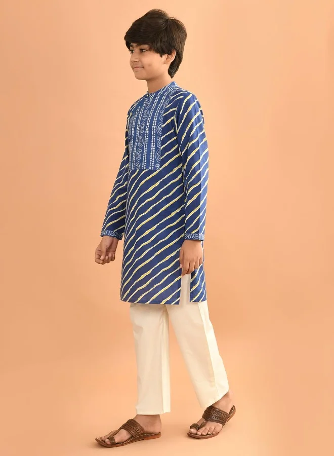 LILPICKS Printed Kurta Pajama Set