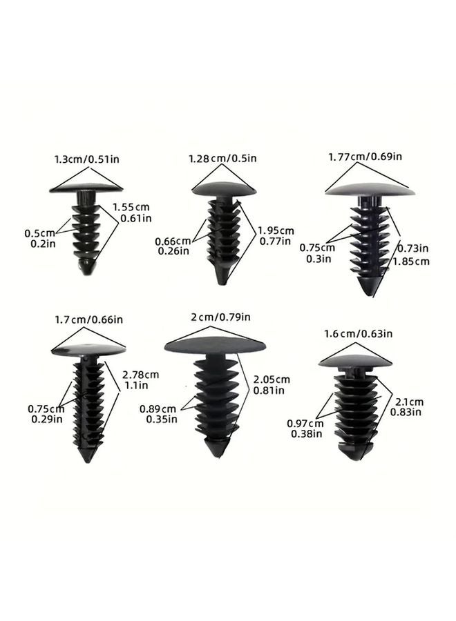 140 قطعة من كلبات المسامير البلاستيكية على شكل شجرة لصدادات السيارات والألواح الداخلية - Image 3