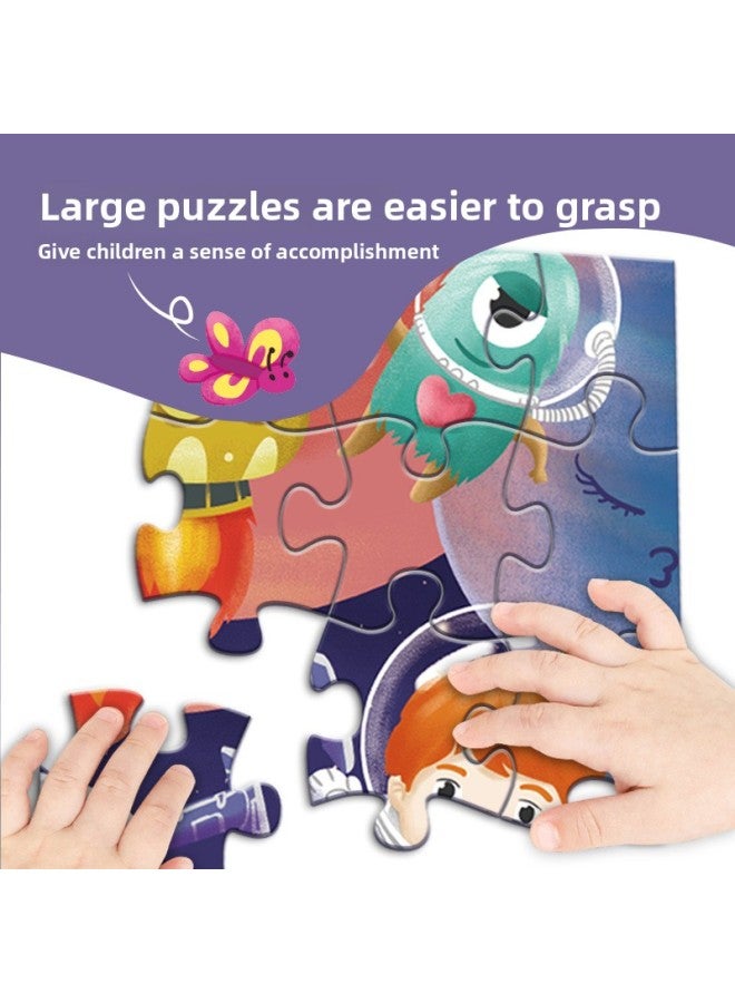 Puzzle 3-6 Years Old Children's Puzzle Toy Children's Puzzle Kindergarten Birthday Gift-Color:Space World -72 [Gift Boxes]]  - Image 5