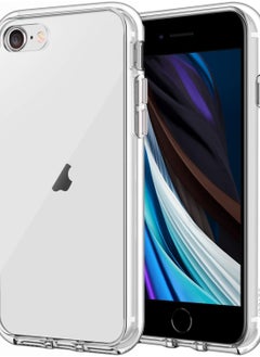 Fusion Clear Shock Absorption Protective Case Cover with Shock Absorption Technology, with Raised Edges for iPhone SE 2020 and iPhone 8/7 Clear