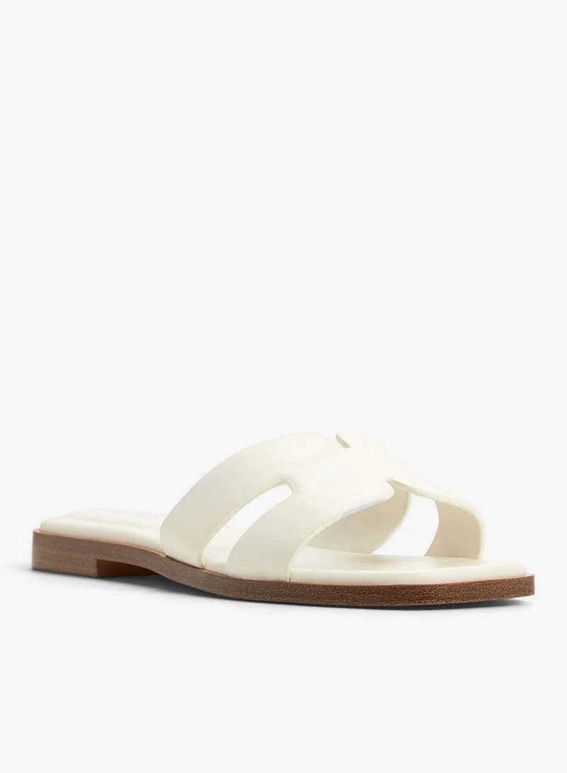Aldo WHITE Itsandal Flat Sandals for Women | Best Price UAE