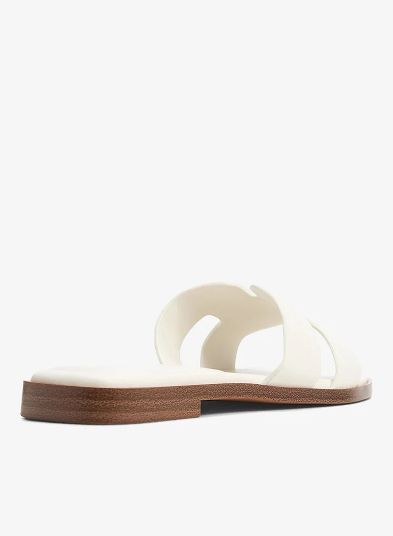 Aldo WHITE Itsandal Flat Sandals for Women | Best Price UAE