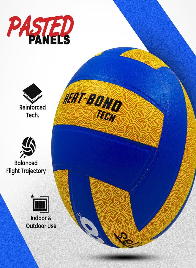 Synco Tejas Volleyball | Pro Club Match Volleyball | Soft Touch PU Pasted 18 Panel Ball | Water Resistant, Anti-Slip, Durable Build | Indoor & Outdoor Play | Tournament Grade | Size- 4 - Image 4