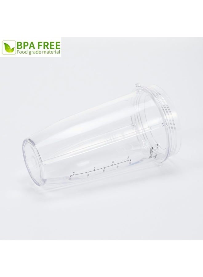 ABTER [ New Model] Replacement blender Blade and 24oz Cup Accessories, Only Compatible with Nutri Ninja SS150,SS151,SS300, SS350,SS351, CO351B, SS100, SS101, CO101B,SS400,SS401 - Image 3