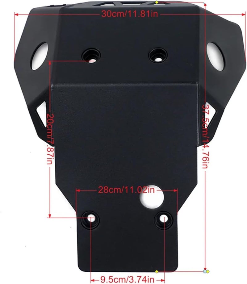 CHIFUN لوحة انزلاق CHIFUN لدراجة ياماها تريكر سيرو XT250 XG250 XT250X (2014-2022) - بان أسود من الألمنيوم - Image 5