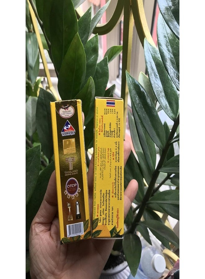 HANI PO™ 3* Gold Cross Thai Herbal Yellow Oil, 24ml - 1X Black Inhaler - Pain Relief Balm | Oil for Elder Women & Men | Imported Products - Image 5