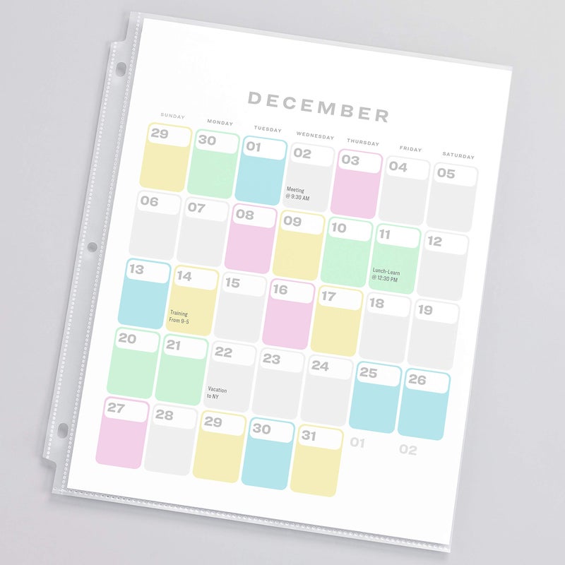 Avery Economy Weight Sheet Protectors, Acid Free, 8.5" x 11", 100 per Pack, 100 Clear Document Protectors Total (75091) - Image 4