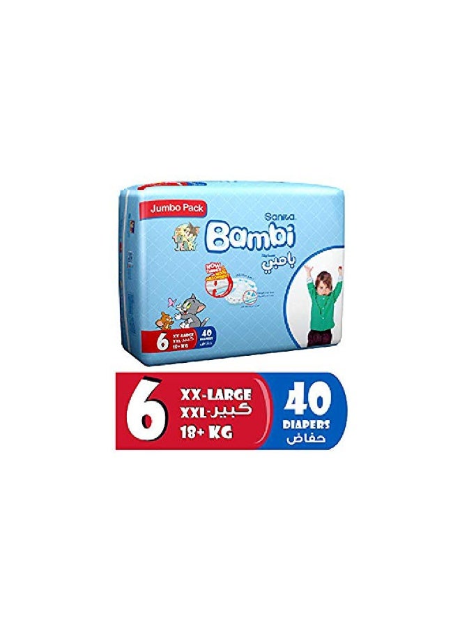 Size Diaper Jumbo Pack, 40 Pcs
