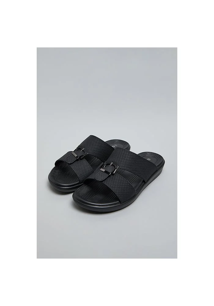 R&b Textured Flat Sandals