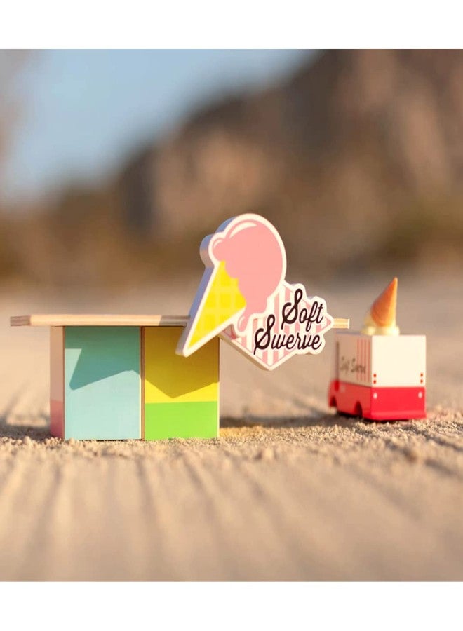 CANDYCAR® Wooden Diecast Collection - Ice Cream Shack, Premium Handcrafted Beech Wood Toy - Image 5
