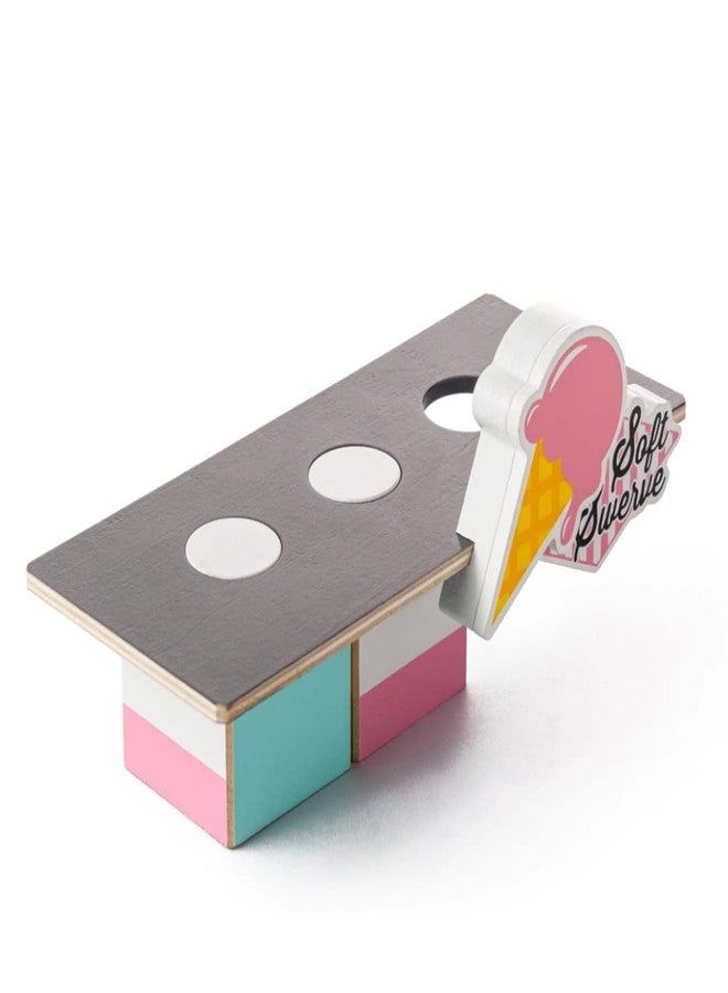 CANDYCAR® Wooden Diecast Collection - Ice Cream Shack, Premium Handcrafted Beech Wood Toy - Image 3