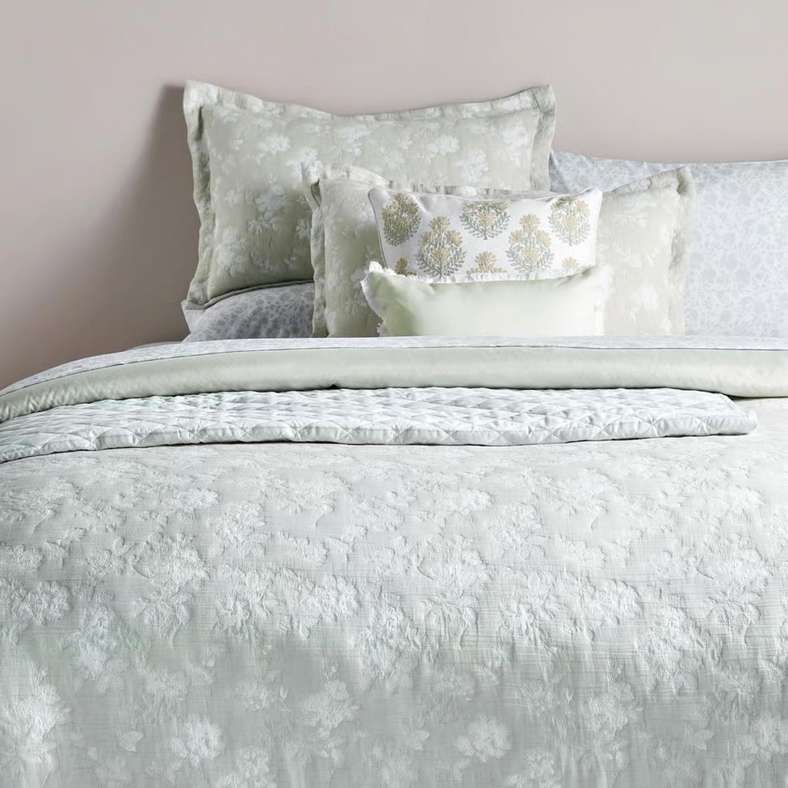 Pan Home Floral 10-Piece King Bed In A Bag - Sage - Image 1