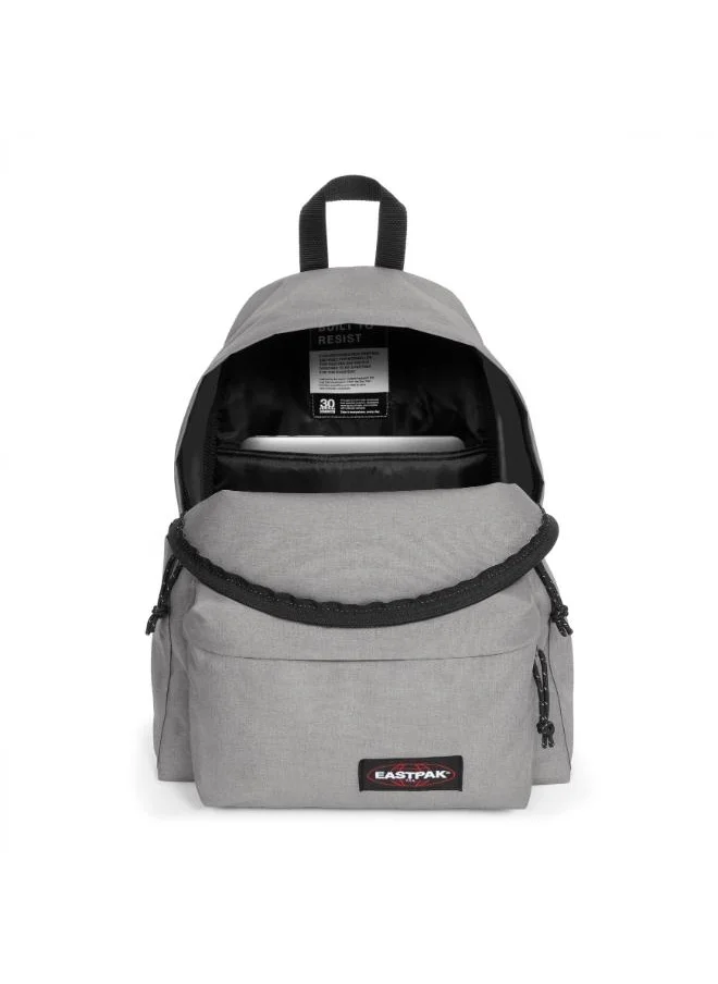 EASTPAK Day Pak'R Snow Grey Medium backpack with bottle holder and laptop sleeve
