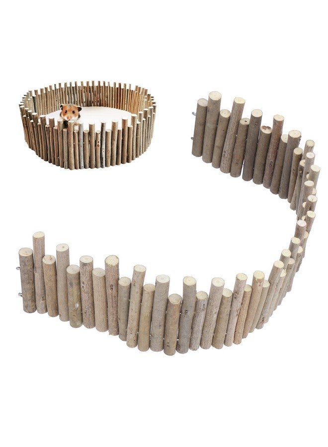 زيروديس ألعاب الهامستر، جسر خشبي مرن للهامستر، سياج، ألعاب مضغ الهامستر، ديكور، تسلق واقف للفئران، الجربوع، شنشيلة (23.6 بوصة) - Image 1