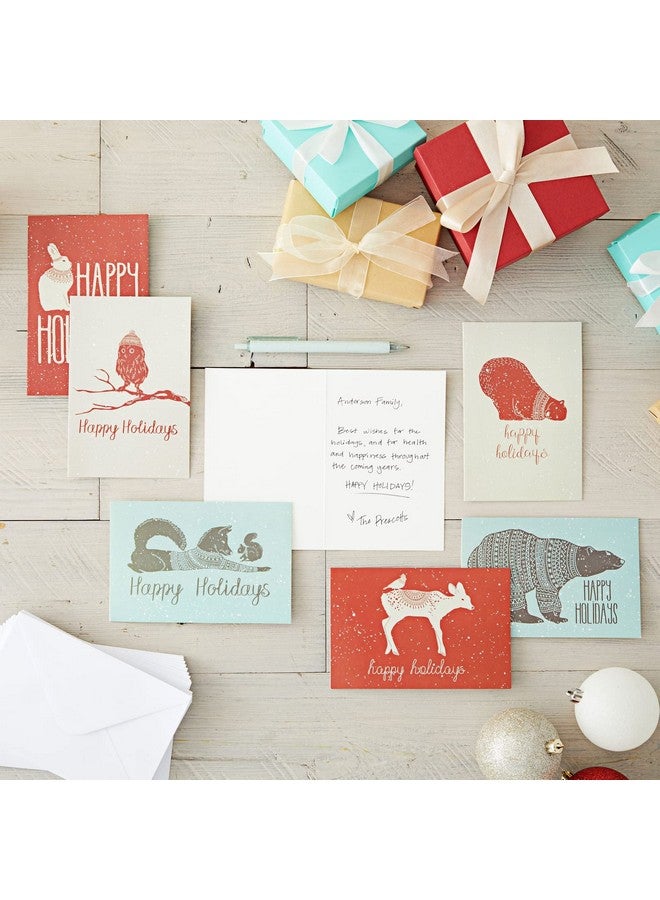 Sustainable Greetings 144 Pack Holiday Greeting Cards Assortment With Envelopes In 6 Christmas Animal Designs (4 X 6 In) - Image 2