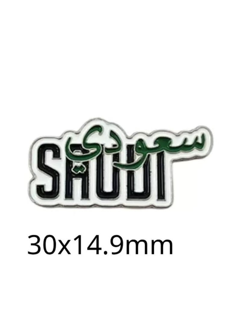 Saudi National Day Theme Sticker for Mobile or Any Smooth Surface Saudi In Arabic and English