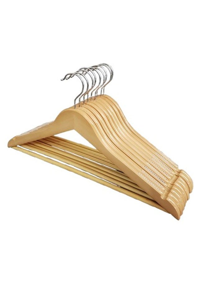 Pack of 10 Non-Slip Wooden Hangers With Rubber Grip - pzsku/Z72A84D2463DECC4ACBA5Z/45/_/1729844474/e1d00065-0ddf-46a6-ba36-9ecd33a238bc