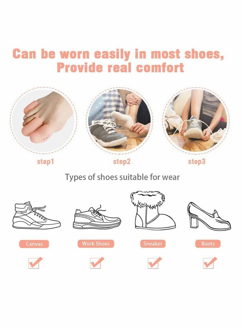 KASTWAVE Gel Toe Caps, 12 Pcs Breathable Toe Protectors Sleeve Bunion Pads Cushion Big Toe Guards, Silicone Toe Covers For Protection Of Ingrown Toenails Corns Calluses Blisters - Image 5