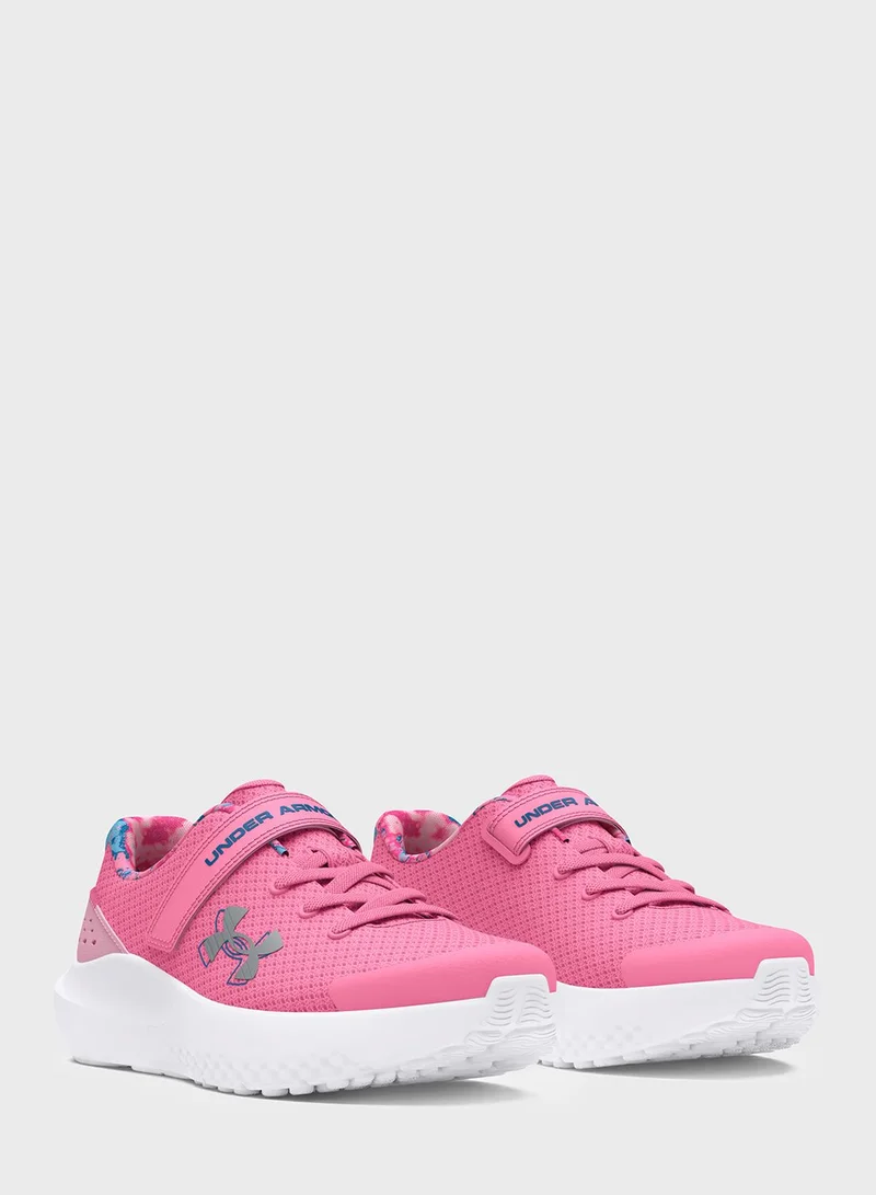 UNDER ARMOUR Girls' Preschool Surge 4 Ac Print Shoes