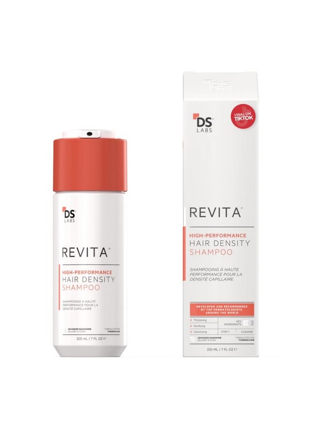 DS LABORATORIES - Revita Shampoo For Thinning Hair by DS Laboratories - Volumizing, Thickening Shampoo for Men and Women, Supports Hair Growth, Hair Strengthening, Sulfate Free, 7 Fl Oz (205mL) - Packaging May Vary - Image 1