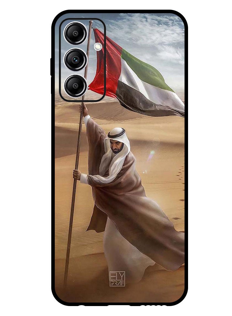 Theodor Protective Case Anti Scratch Shock Proof Bumper Cover For Samsung Galaxy A55 Sheikh Zayed Flag Desert - Image 1