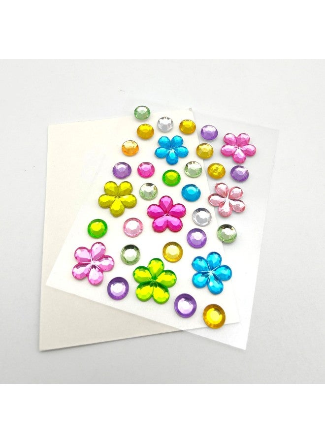 Explosions DIY Acrylic Diamond Sticker Photo Frame Decorative Sticker Accessories Material Closed Bag Water Drops Love Piece-Specifications Support Image Upload:Mini Colored Plum Blossom Gypsophila 4.5*6cm - Image 1