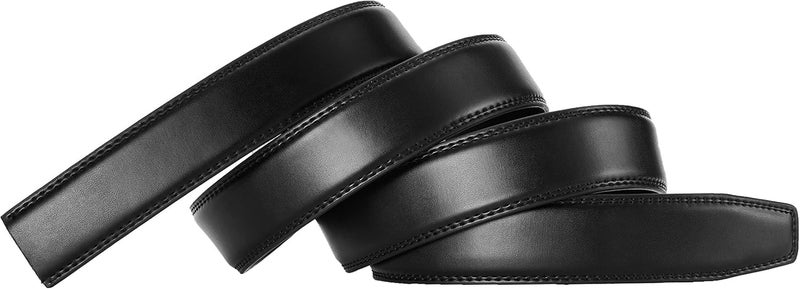 Contacts Belt Ratchet Buckle Strap Only – Waist Size Adjustable from 28" to 40" – Replacement Strap for Automatic Click Belts – No Buckle Included (15-Black) - Image 4