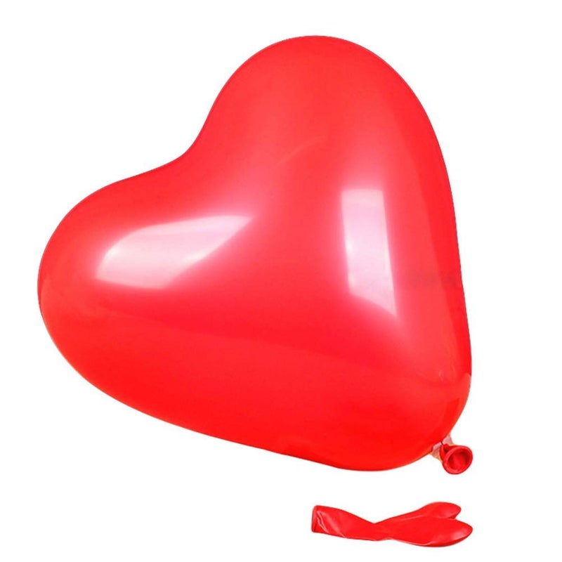 BinaryABC Red Heart Shaped Latex Balloons,Mother Day Valentine's Day Engagement Wedding Party Decorations,10Inch,50Pcs(Red) - Image 5