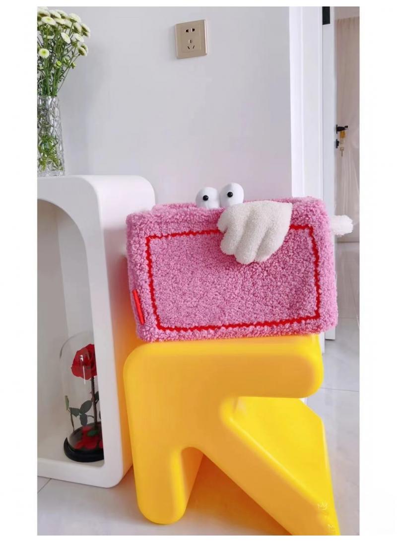 XiuWoo 1 Pcs Creative Little Monster Toys Snack Sorting Storage Basket Storage Box Pink - Image 5