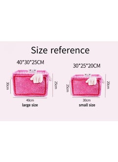 XiuWoo 1 Pcs Creative Little Monster Toys Snack Sorting Storage Basket Storage Box Pink  - Image 2