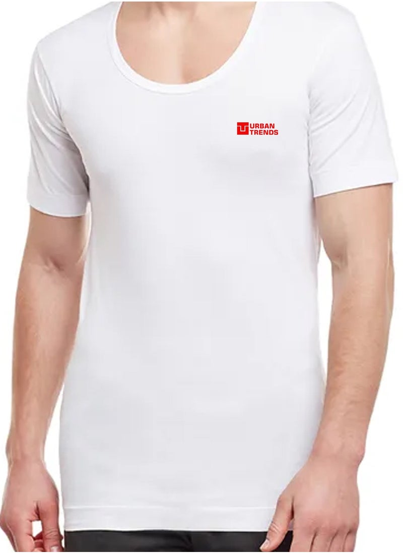 URBANTRANDS UNDERSHIRT U-NECK WHITE  - Image 1