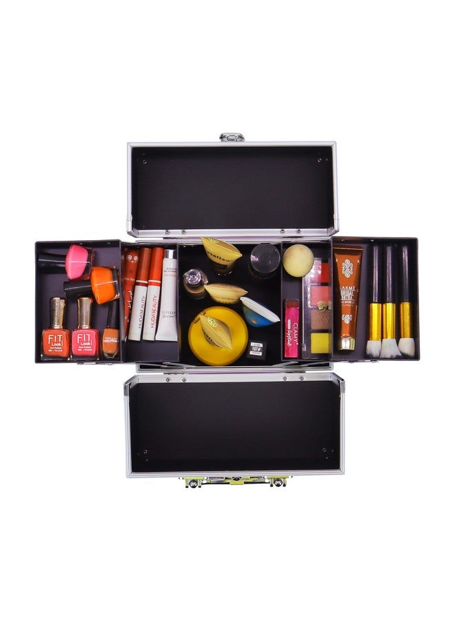 NFI essentials حقيبة مكياج أساسية NFI صندوق مستحضرات التجميل صندوق العروس صندوق المكياج صندوق العروس حقيبة تجميل منظم لحقيبة مكياج الزفاف - Image 3