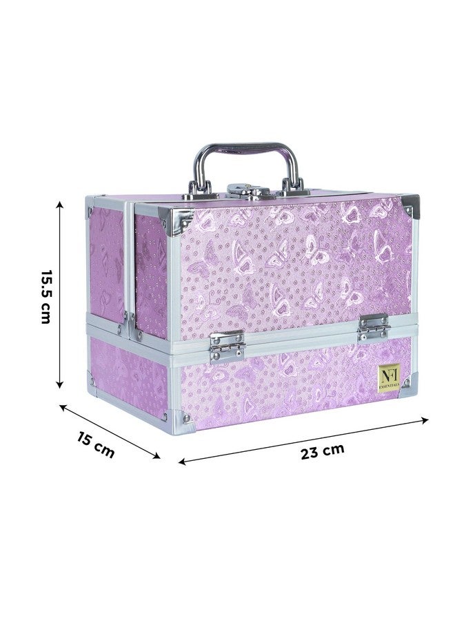 NFI essentials حقيبة مكياج أساسية NFI صندوق مستحضرات التجميل صندوق العروس صندوق المكياج صندوق العروس حقيبة تجميل منظم لحقيبة مكياج الزفاف - Image 4