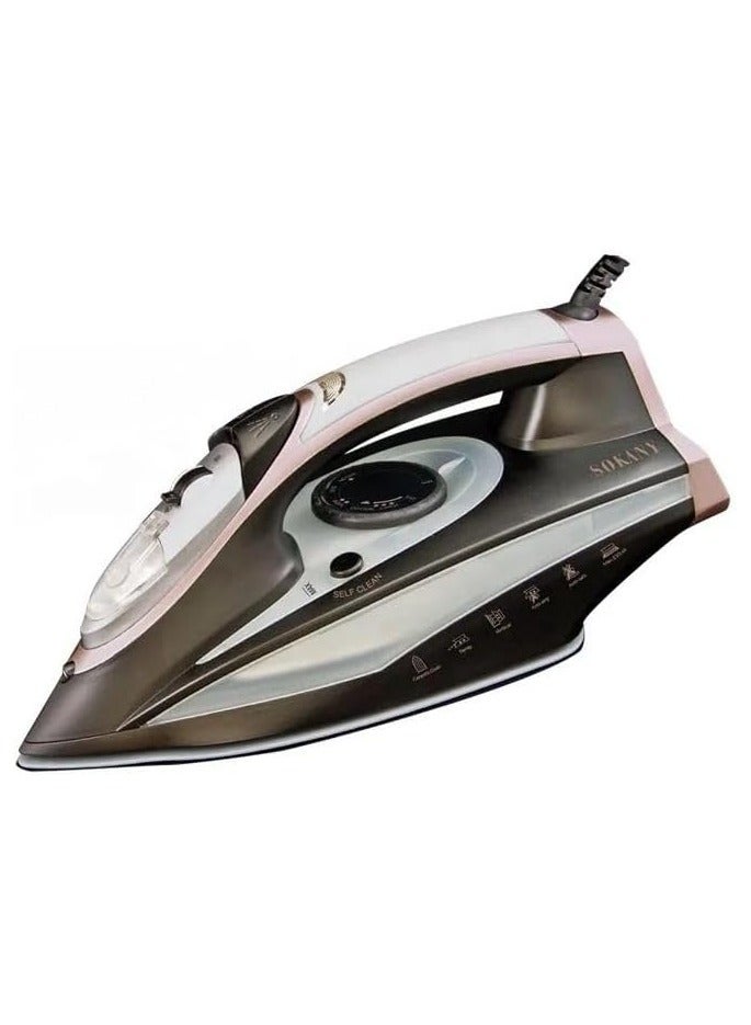 Sokany Garment Iron 2400W - Black - AJ-2053 - Image 1